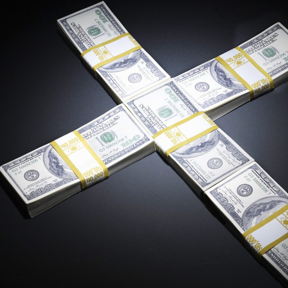 Money Cross, Christian cross made from money