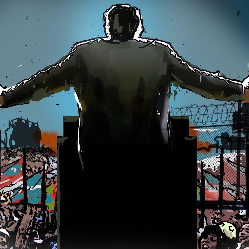 Ilustración de Anastasya Eliseeva, tomada de: https://www.newframe.com/liberal-democracy-crisis